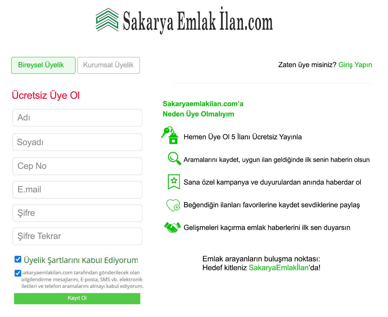 Üyelik Bilgi