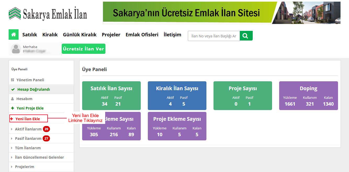 Yeni İlan Ekle