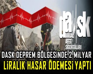 DASK deprem bölgesinde 2 milyar liralık hasar ödemesi yaptı