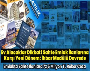 Emlak' ta Sahte İlanlara 72,5 Milyon TL Rekor Ceza