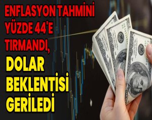 Enflasyon Tahmini Yüzde 44'e Tırmandı Dolar Beklentisi Geriledi