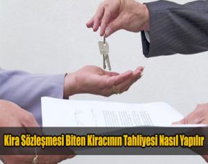 Kira Sözleşmesi Biten Kiracının Tahliyesi Nasıl Yapılır?