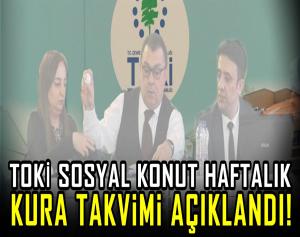 TOKİ sosyal konut haftalık kura takvimi açıklandı!