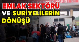 Suriyelilerin Dönüşü Emlak Sektörünü Nasıl Etkileyecek ? Kiralar Düşecek mi?