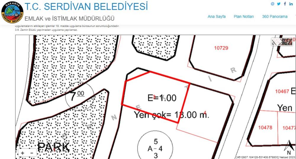 Sakarya , Serdivan ,Otuziki evler Mah. Kat Karşılığı 3 Parsel