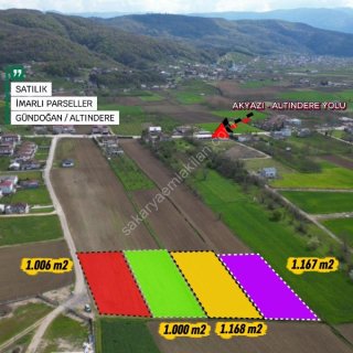 GÜNDOĞAN/ALTINDERE'DE 1.000 m2 İMARLI ARSA SATILIK / AKYAZI