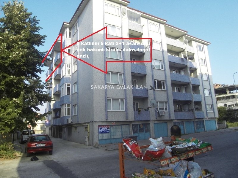 Kiralık Daire Sakarya Adapazarı Orta Mh Sakarya Emlak İlan