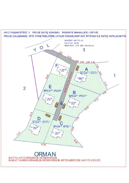 AVCI EMLAK'TAN GEYVE İHSANİYE MAHALLESİNDE KAT İRTİFAKLI PLAN VE PROJELİ ARSALAR