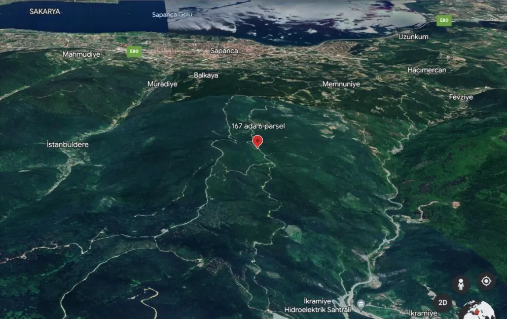 SAKARYA SAPANCA MEMNUNİYE'DE DOĞA İÇİNDE ARSA