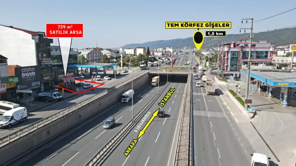 KOCAELİ KÖRFEZ SATILIK TİCARİ ARSA