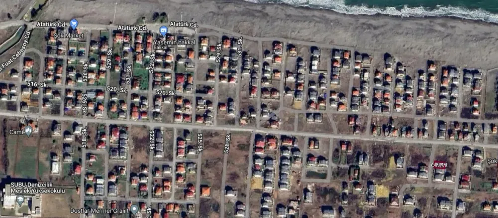 KOCAALİ ALANDEREDE PLAJDA 295 M2 KONUT İMARLI SATILIK ARSA