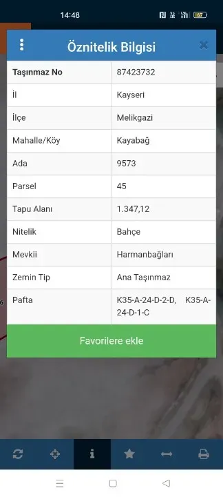 KAYSERİ - GESSİ - KAYABAĞI MAHALLESİNDE SATILIK VİLLA ARSASI