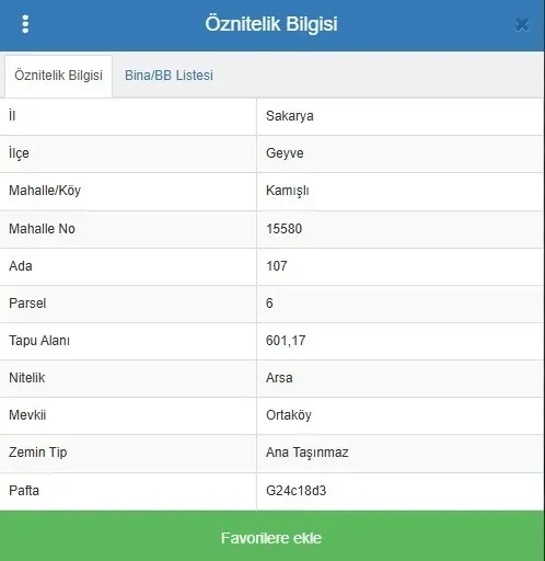 GEYVE KAMIŞLIDA SATILIK ARSA