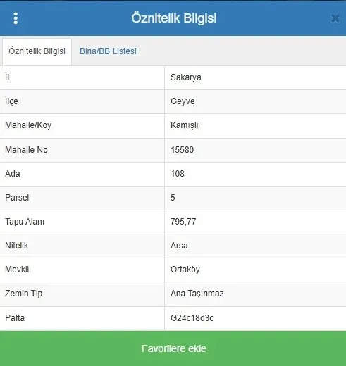 GEYVE KAMIŞLIDA SATILIK ARSA