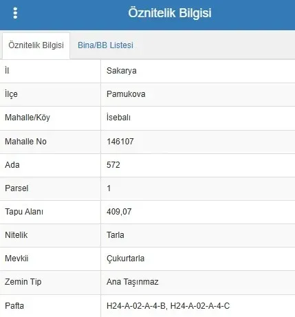 PAMUKOVA'DA  SATILIK TARLA