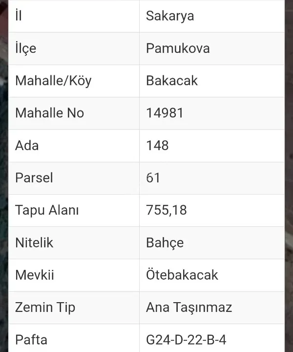 SAKARYA PAMUKOVA BAKACAK MAH.SATILIK KÖY EVİ