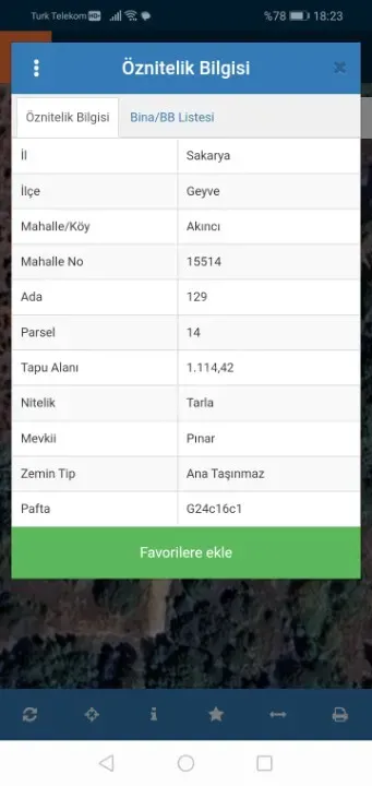 GEYVE AKINCI DEREKÖY’DE 1114 m² YOLA CEPHELİ HOBİ BAHÇELİK FIRSAT ARAZİ