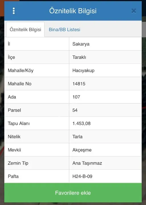 ACİL !!! SAKARYA TARAKLI HACIYAKUP KÖYÜNDE ANAYOLA YAKIN KONUMDA 1453 m² HESAPLI TARLA