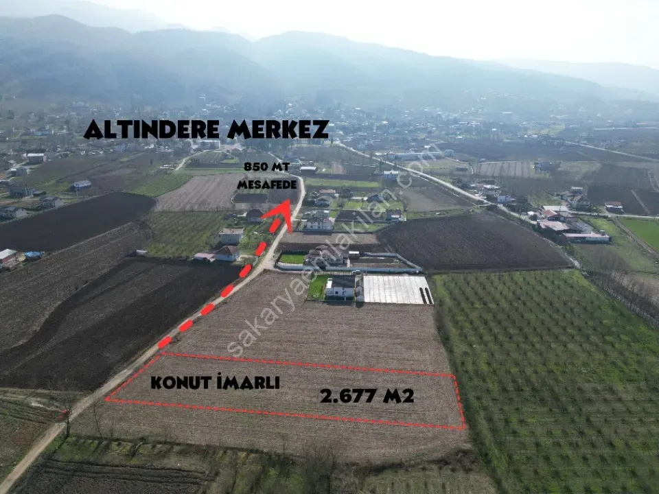 AYDIN EMLAK'TAN SATILIK 2.677 m2 İMARLI ARSA ALTINDERE MERKEZ / CUMHURİYET MAH.