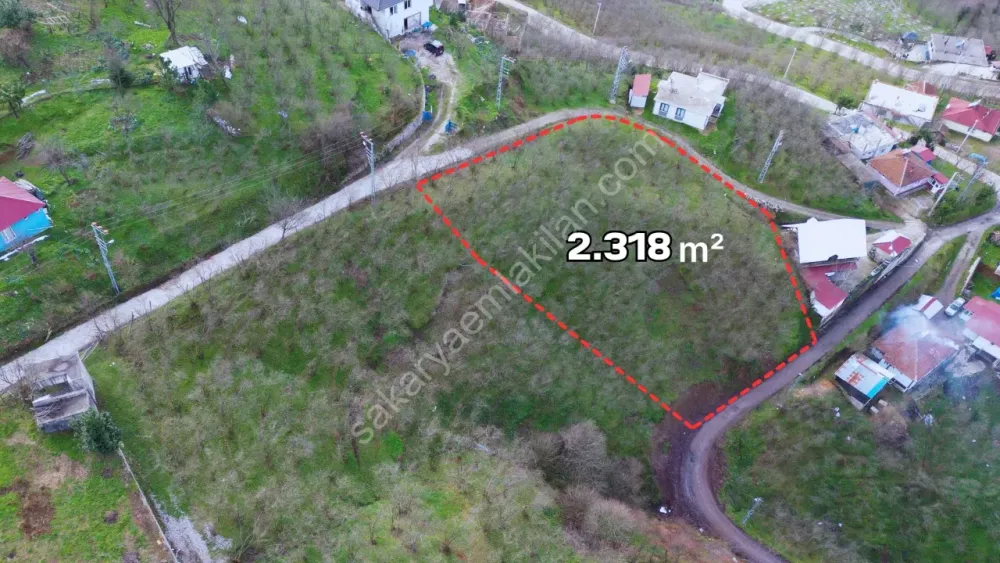 AKYAZI YENİKÖYDE 2.318 m2 KONUT İMARLI ARSA SATILIK