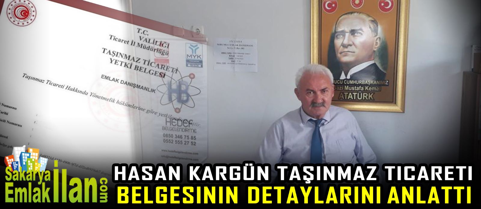 Hasan Kargün taşınmaz ticareti belgesinin detaylarını anlattı